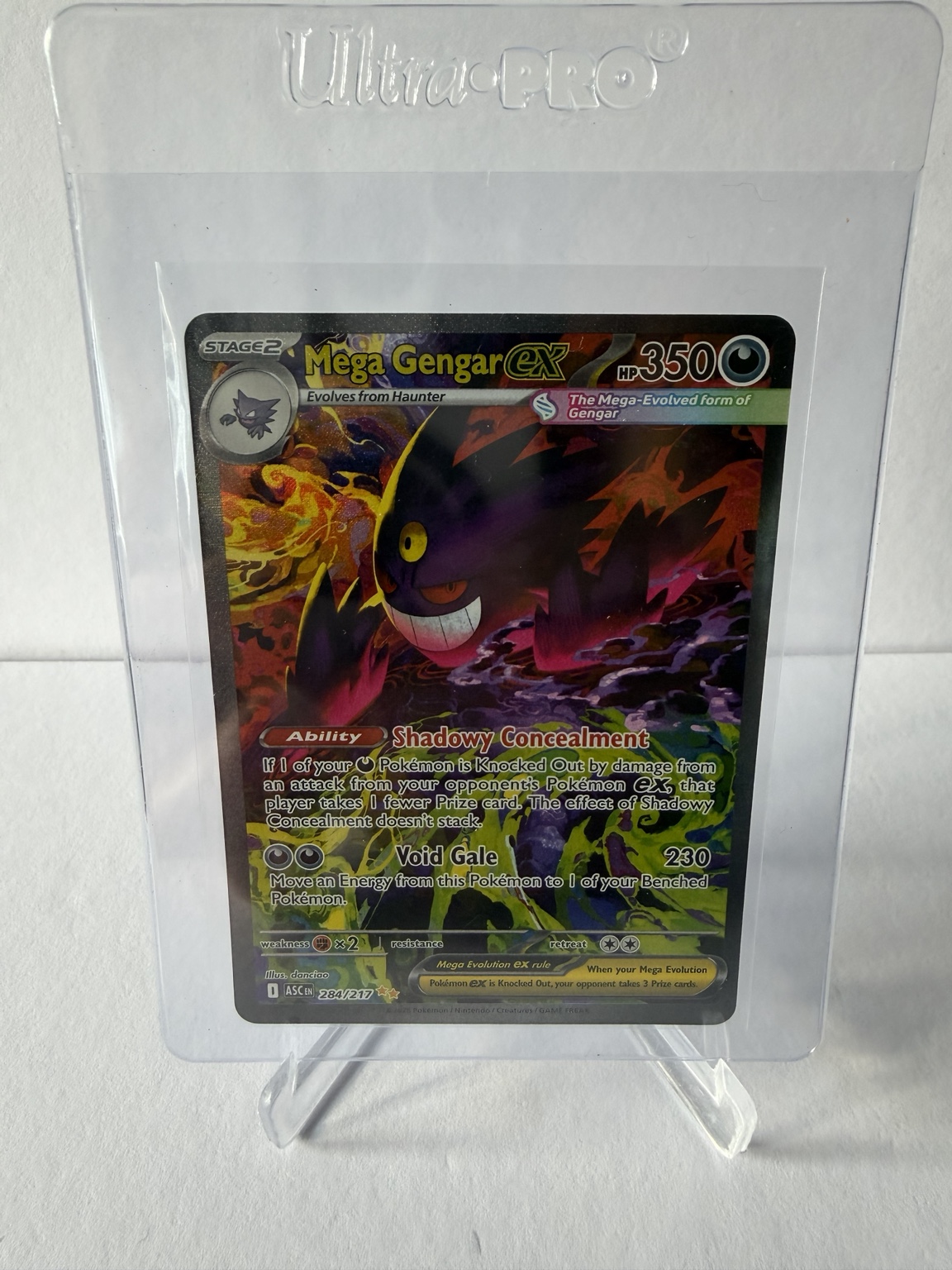 Mega Gengar ex actual card front