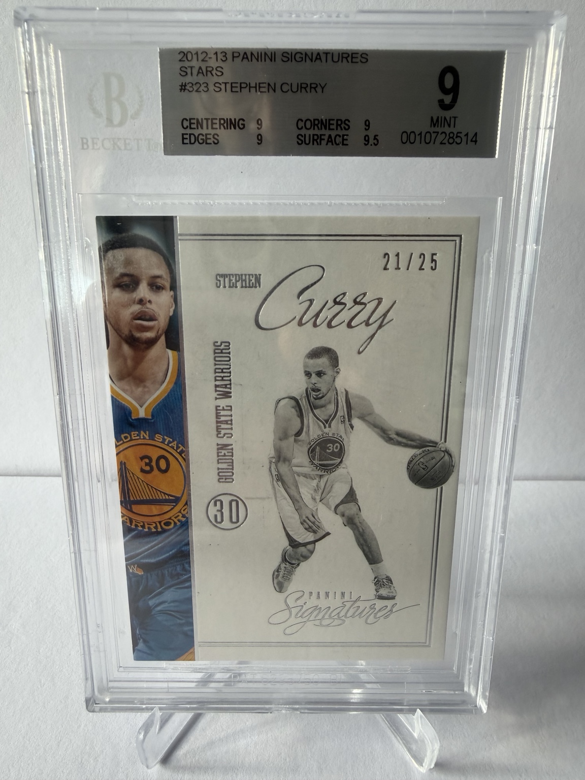 Stephen Curry actual card front